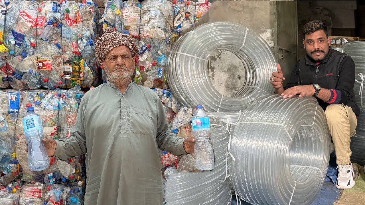 How Recycling Millions Waste Plactic Bottles Convert into Garden Pipe | Fectory Mass Recycling