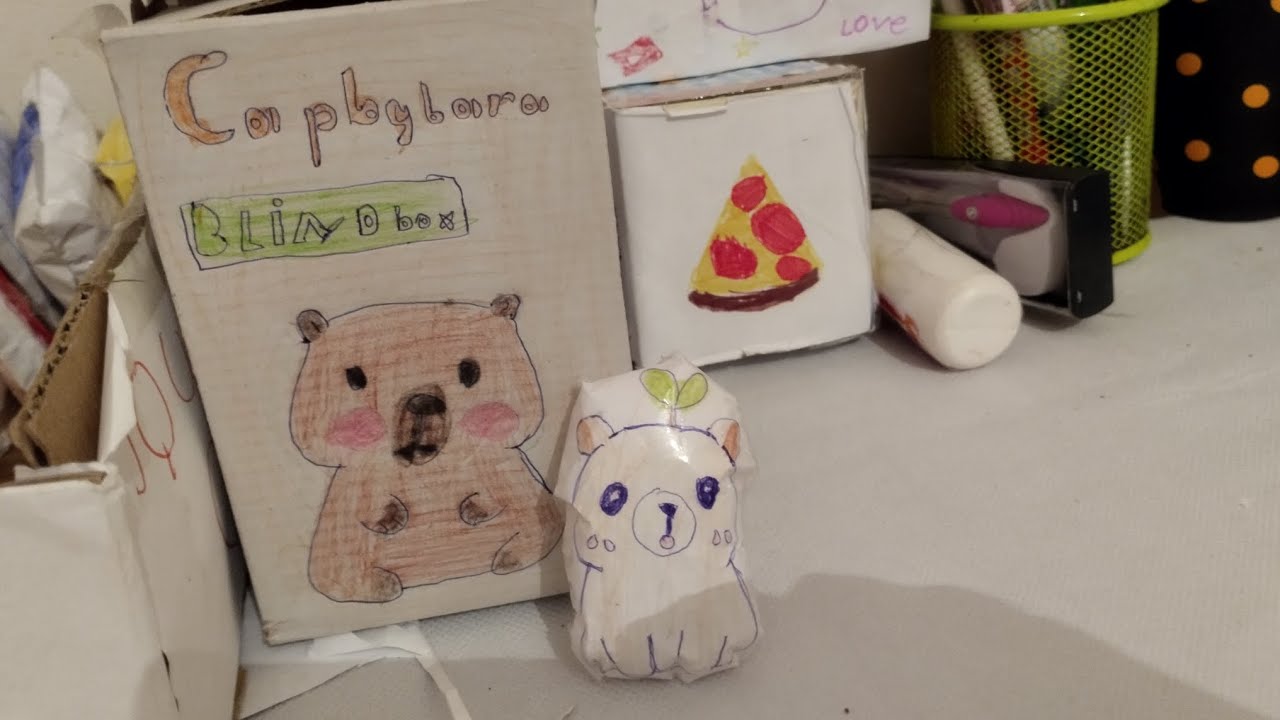 Capbybara diy blin box📦 /(diy)/ |çox gözəl squishy çıxdı😄 #diy #papersquishy 