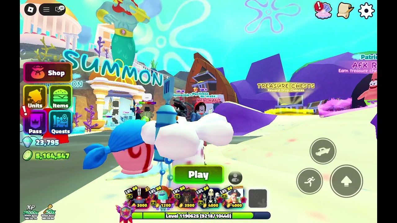 I PLAYED THE SPONGEBOB TOWER DEFENSE FINAL ADMIN ABUSE 1.0
