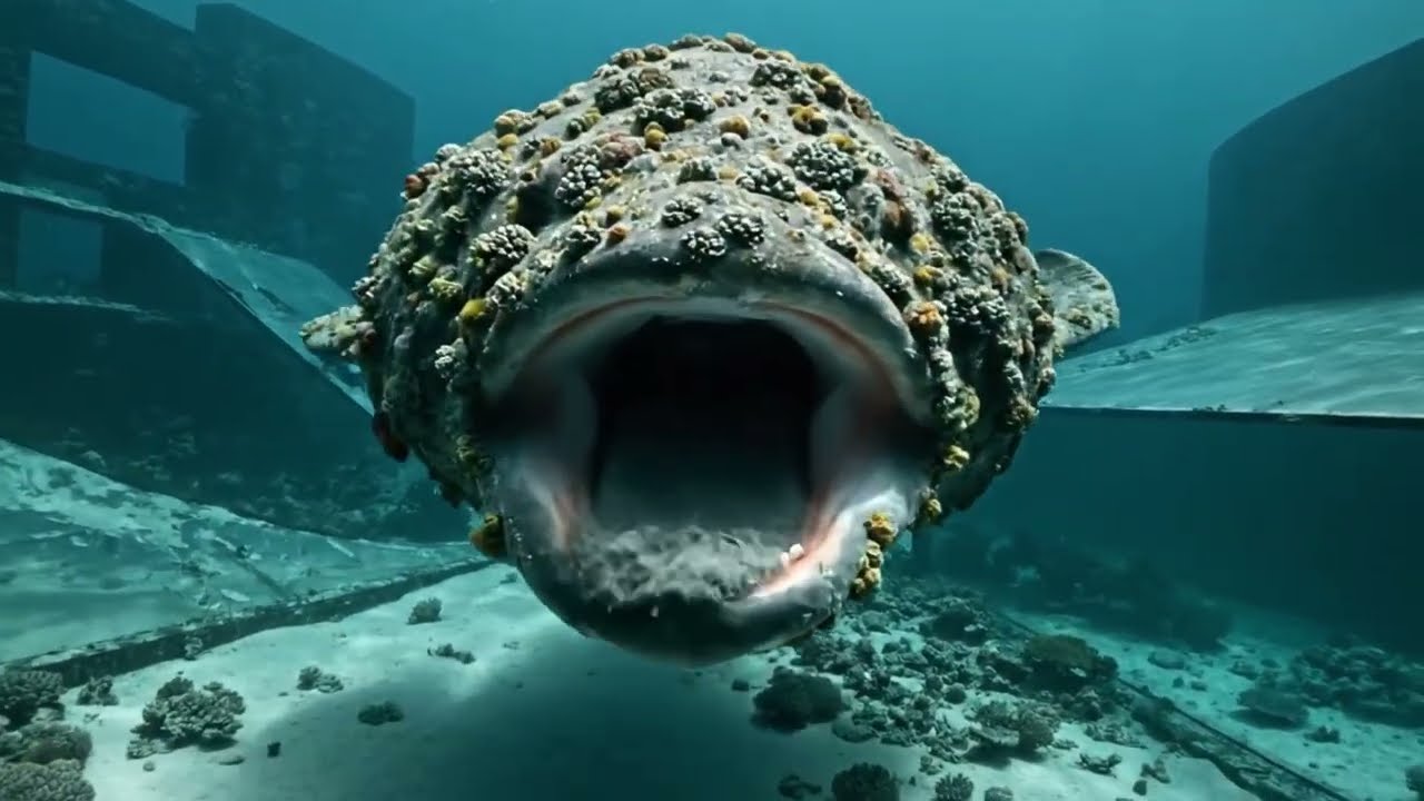 廃墟になった異型海洋生物研究施設｜巨大水棲生物の楽園 #海洋恐怖症 #水族館 #巨大生物