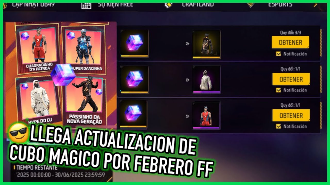 Actualizacion de Skins Gratis para el Intercambio Cubo Magico Febrero Festival de Ritmo | JORGEPLAY