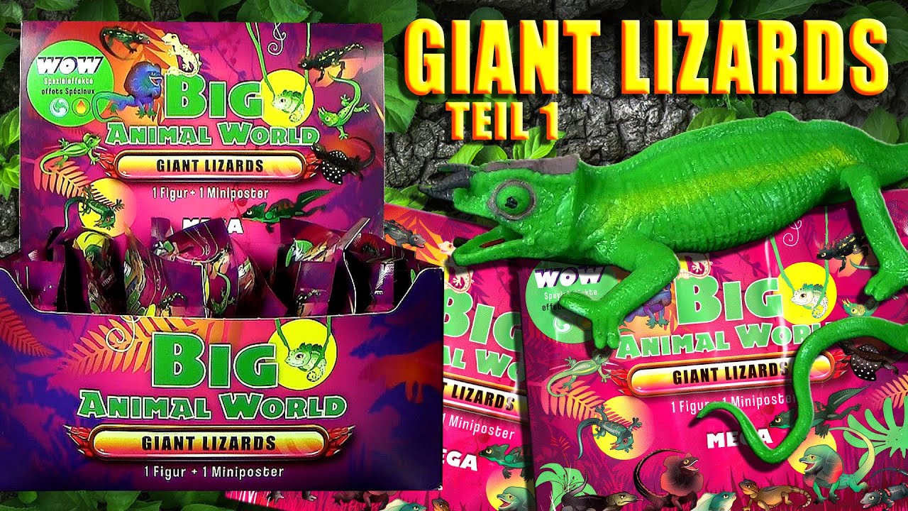 Big Animal World -  Giant Lizards / Riesige Eidechsen - Teil 1 * Neuheit 2022 New * Unboxing
