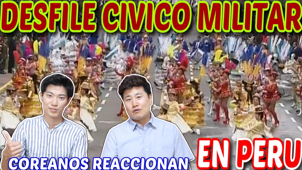 ¡COREANOS REACCIONAN a PASACALLE Cultural deleita al público del DESFILE CÍVICO MILITAR!