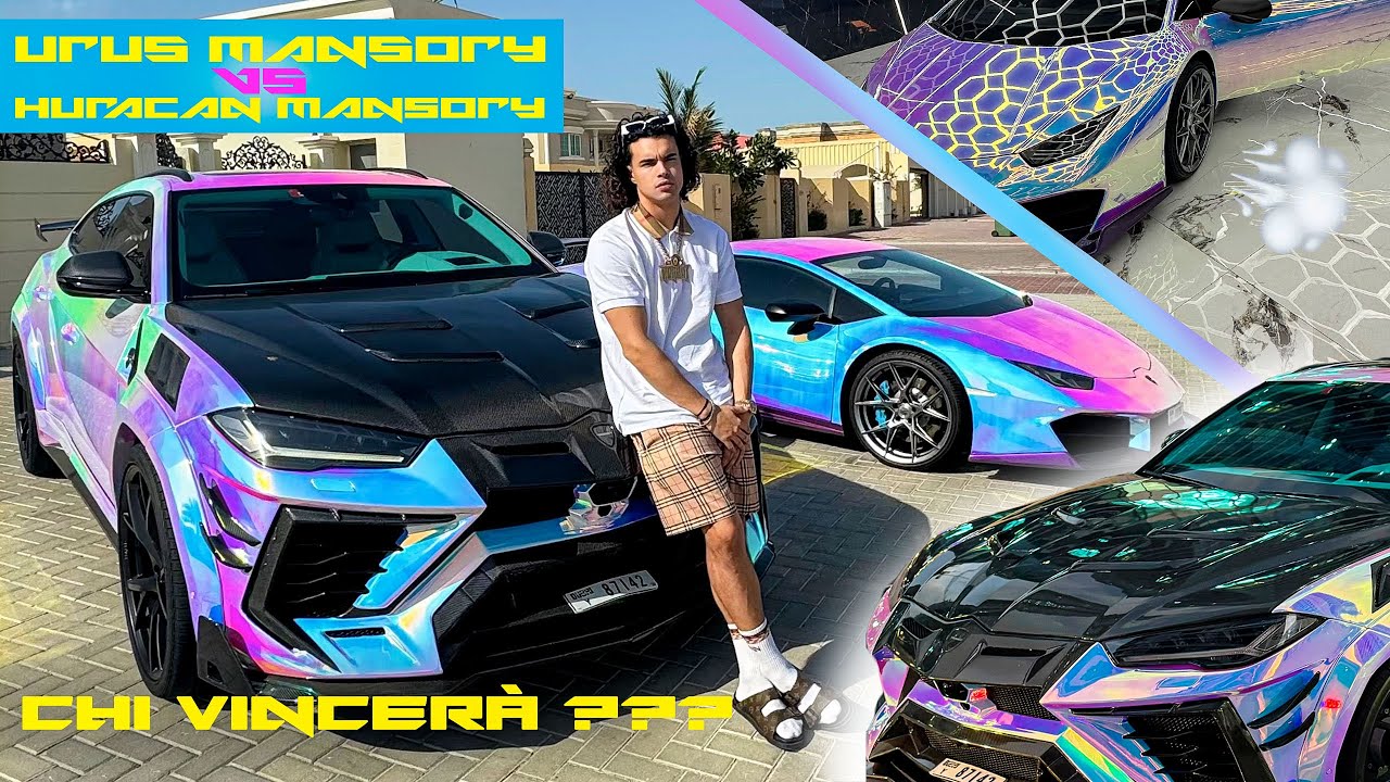 LAMBORGHINI MANSORY CHALLENGE A DUBAI - URUS vs HURACAN 🇦🇪 ☀️