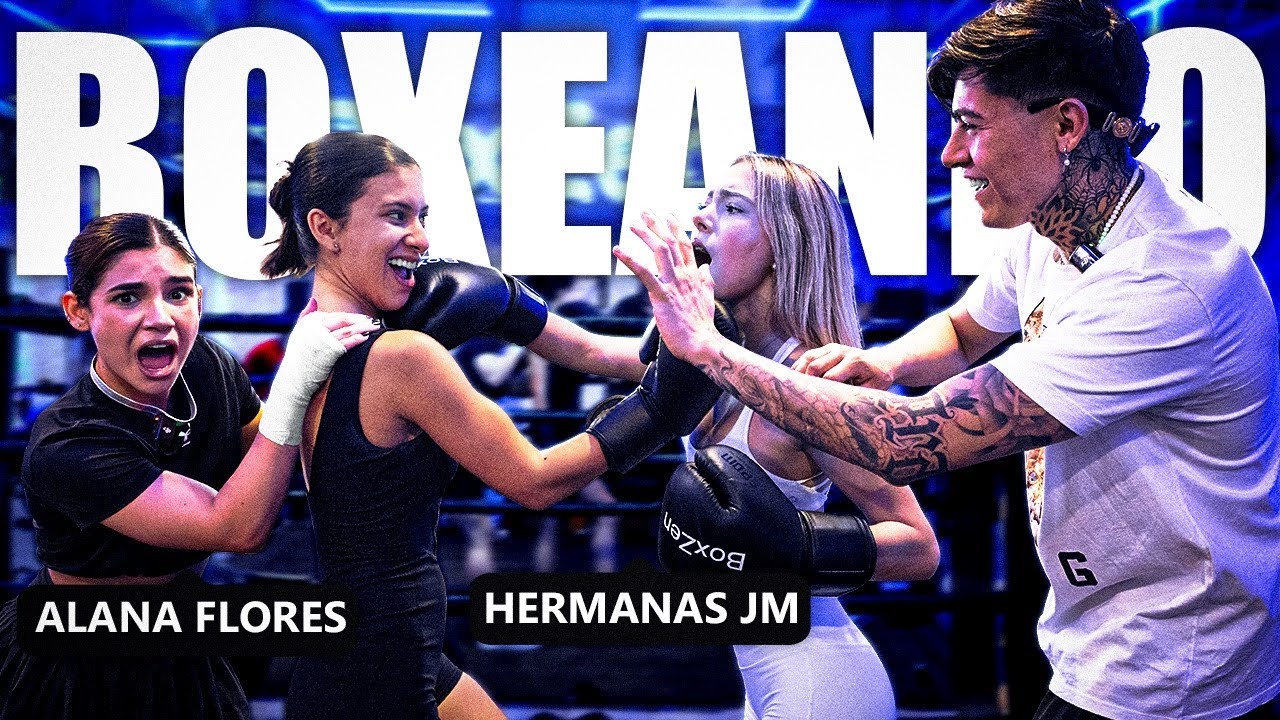 ENTRENANDO BOXEO CON DAFNNEJM Y ODALYSJM @HermanasJM  🥊