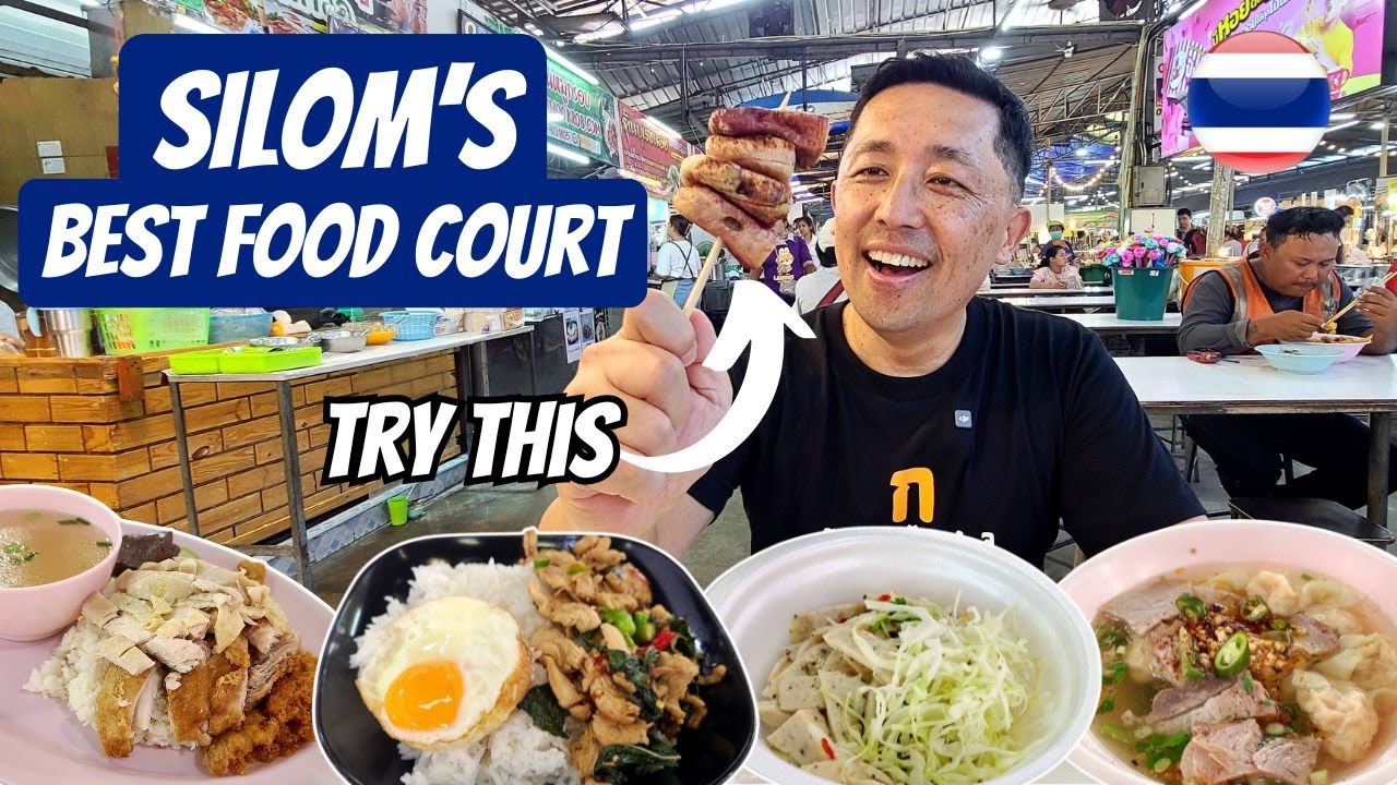 Ваша любимая тайская уличная еда в одном месте 🇹🇭 Обед в фуд-корте Silom Soi 10!