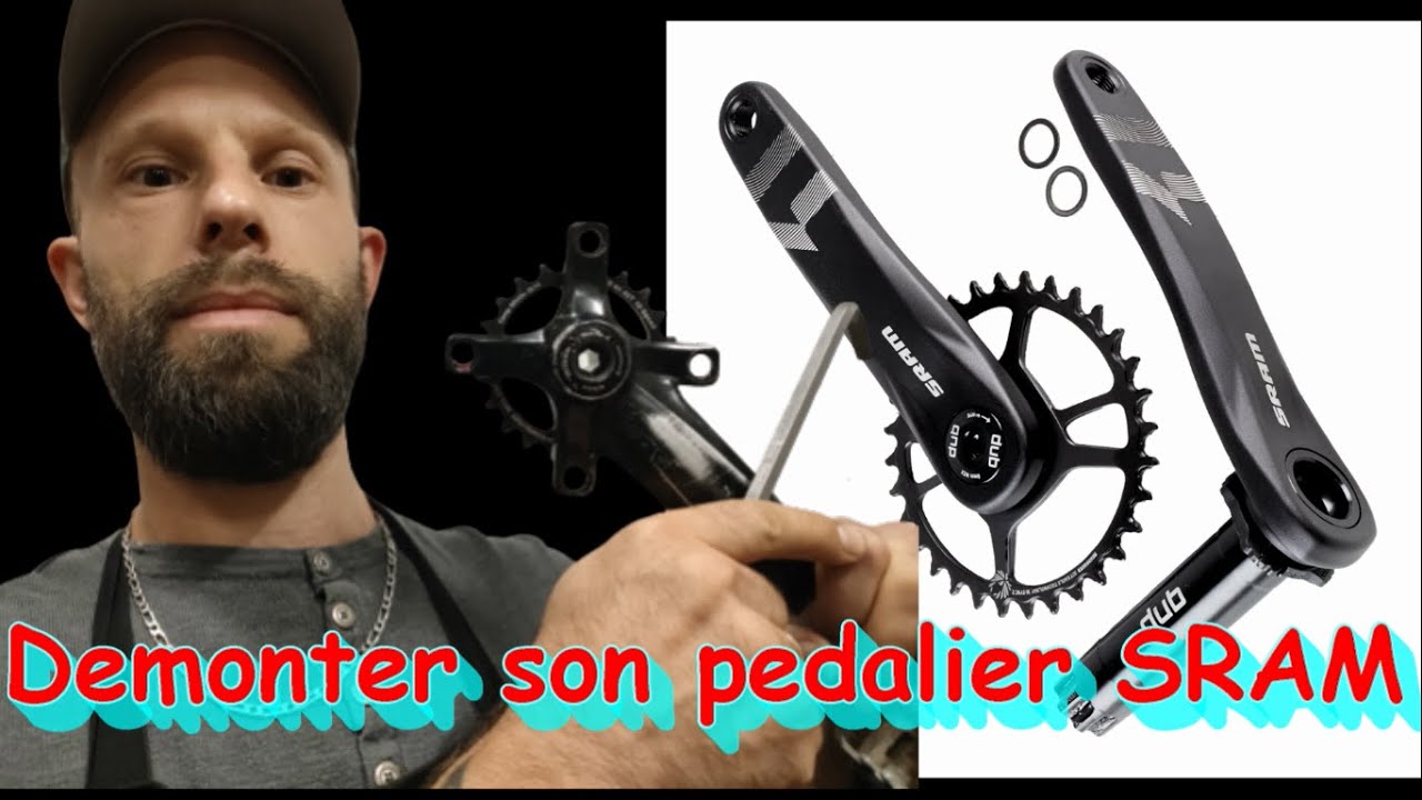 Tuto vtt-Comment d&eacute;monter son p&eacute;dalier SRAM avec un seul outil#VTTWITHFRIENDS#TUTO MECA-11