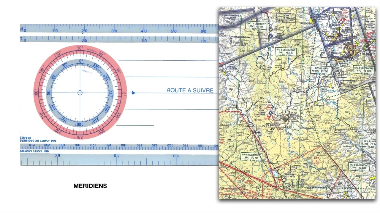 Tuto utiliser la règle de Navigation SIA - VFR