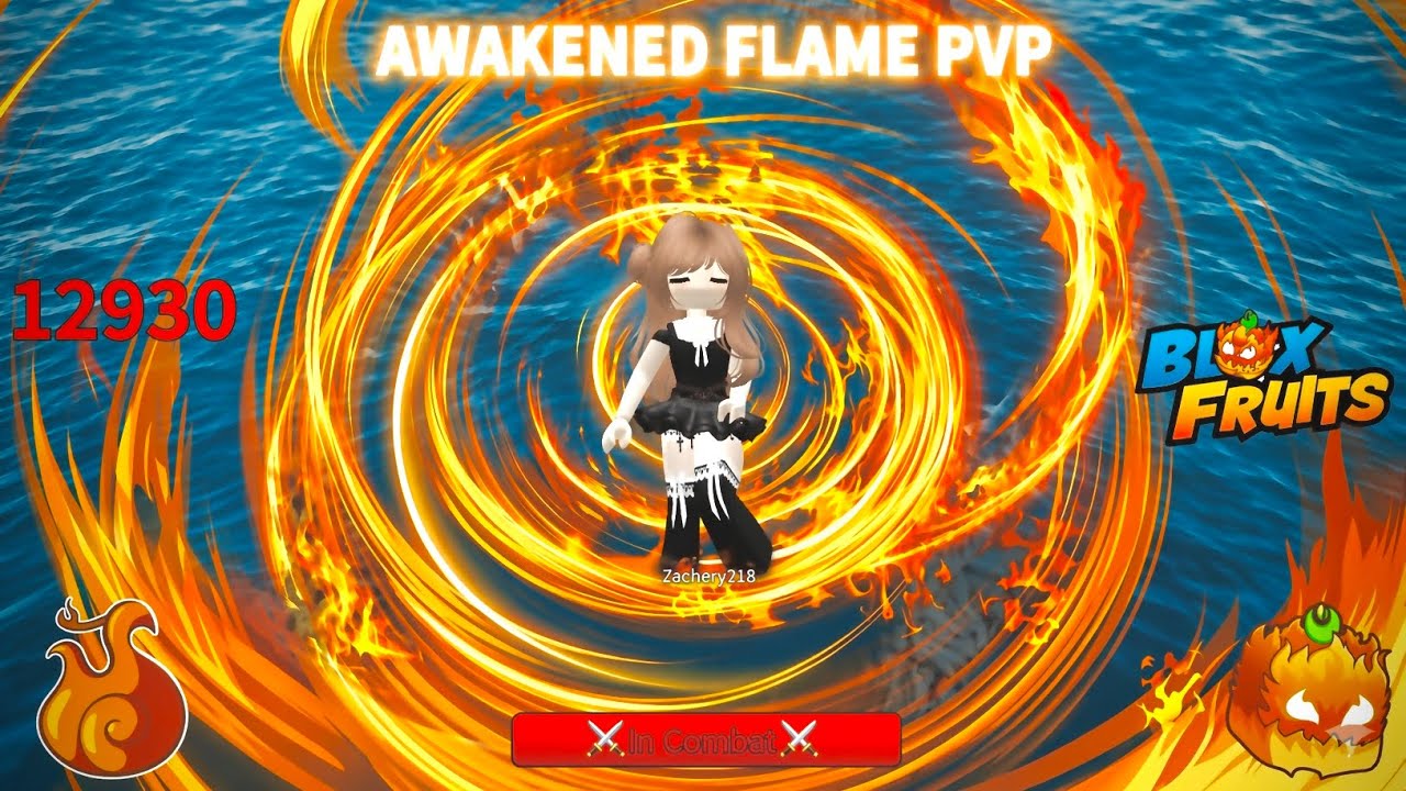 Blox Fruits - Awakened Flame PvP. FLAME IS STILL OP?