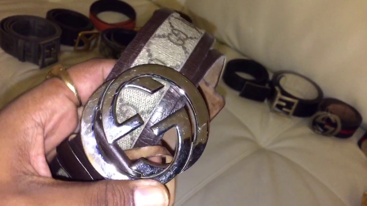 Niqle Nut shows off his Designer Belt collection