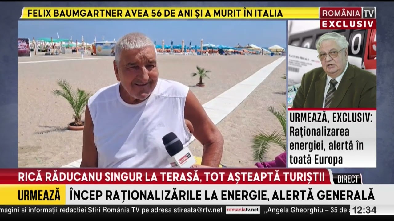 Rică Răducanu se plânge că terasa pe care o are în Neptun este goală în plin sezon
