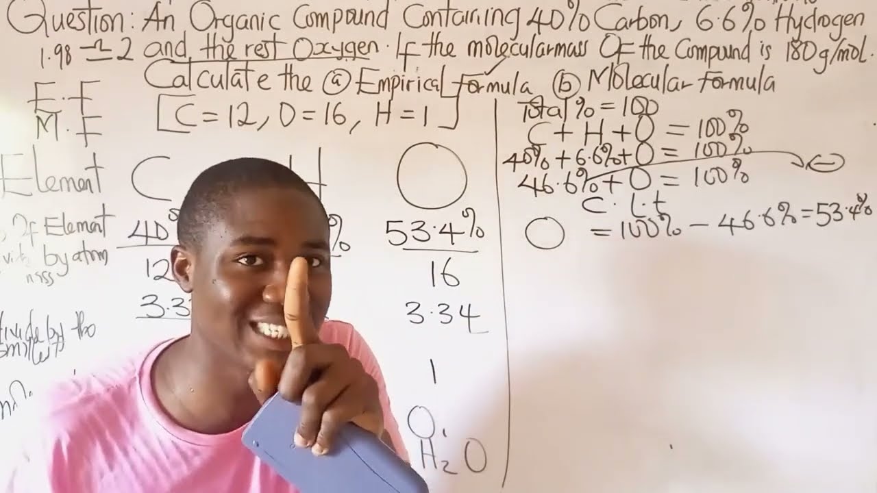 How to calculate the Empirical and Molecular Formula of Compounds for 2025 JAMB tutorial