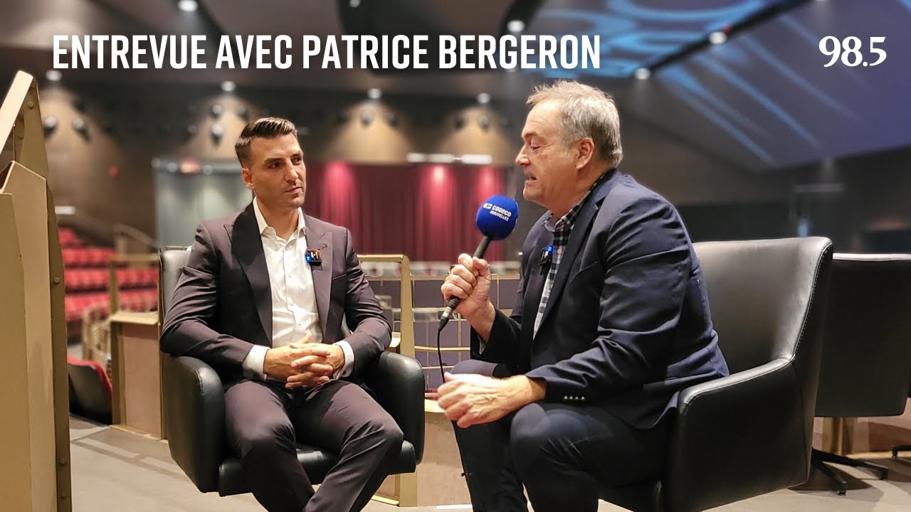 Entrevue avec Patrice Bergeron - Intronisation au Panthéon de la renommée de la LHJMQ