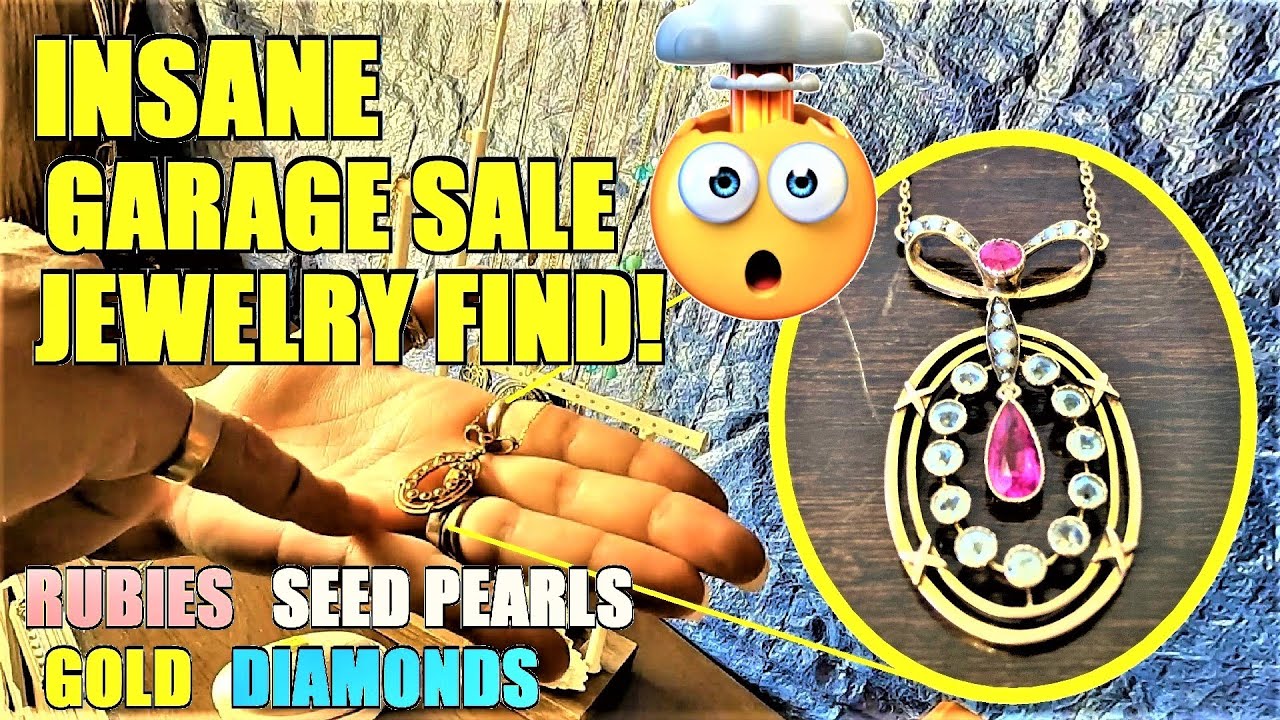 Ep502:  YOU WON'T BELIEVE THIS AMAZING ANTIQUE JEWELRY FIND!  Garage Sale Gold & Collectibles Picker