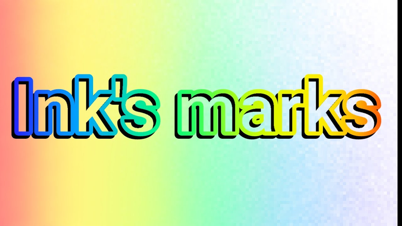 Ink's marks (read Description)