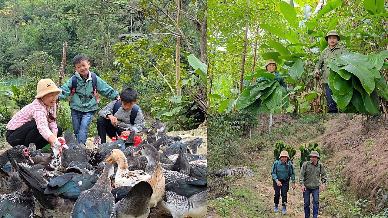 The power of love: working together with her ex-husband to earn money to raise their children.