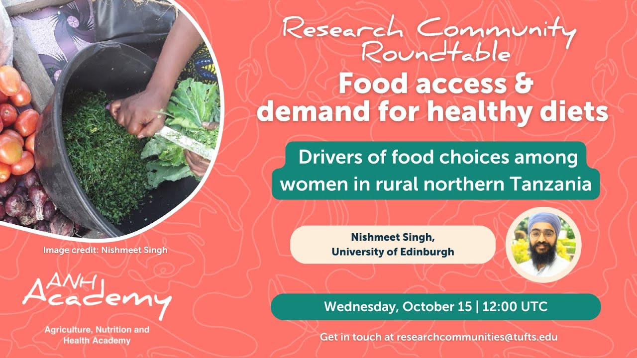 Food Access | Drivers of food choices among women in rural northern Tanzania