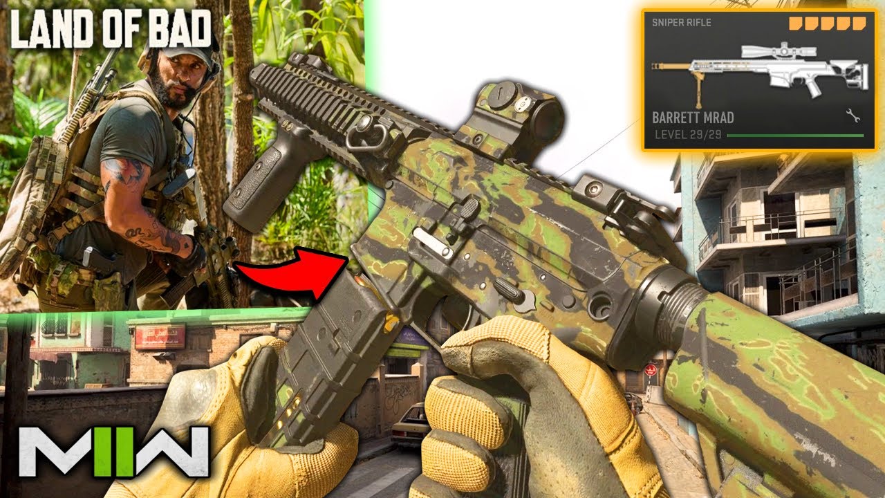 HK416D & Barrett MRAD Loadout in Modern Warfare 2 Gameplay (Land of Bad movie Loadout)