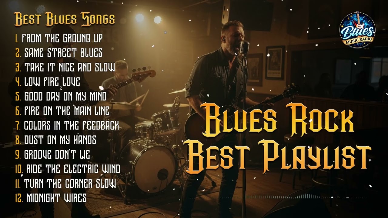 Blues Rock Playlist   Blues Music with Late Night Soul Atmosphere