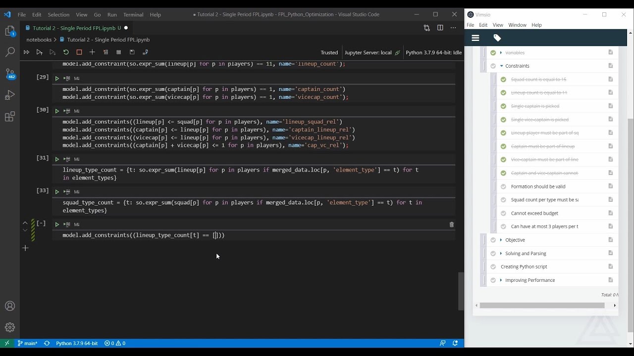 Optimization for FPL with Python - Episode 2: Single-period EV Maximization