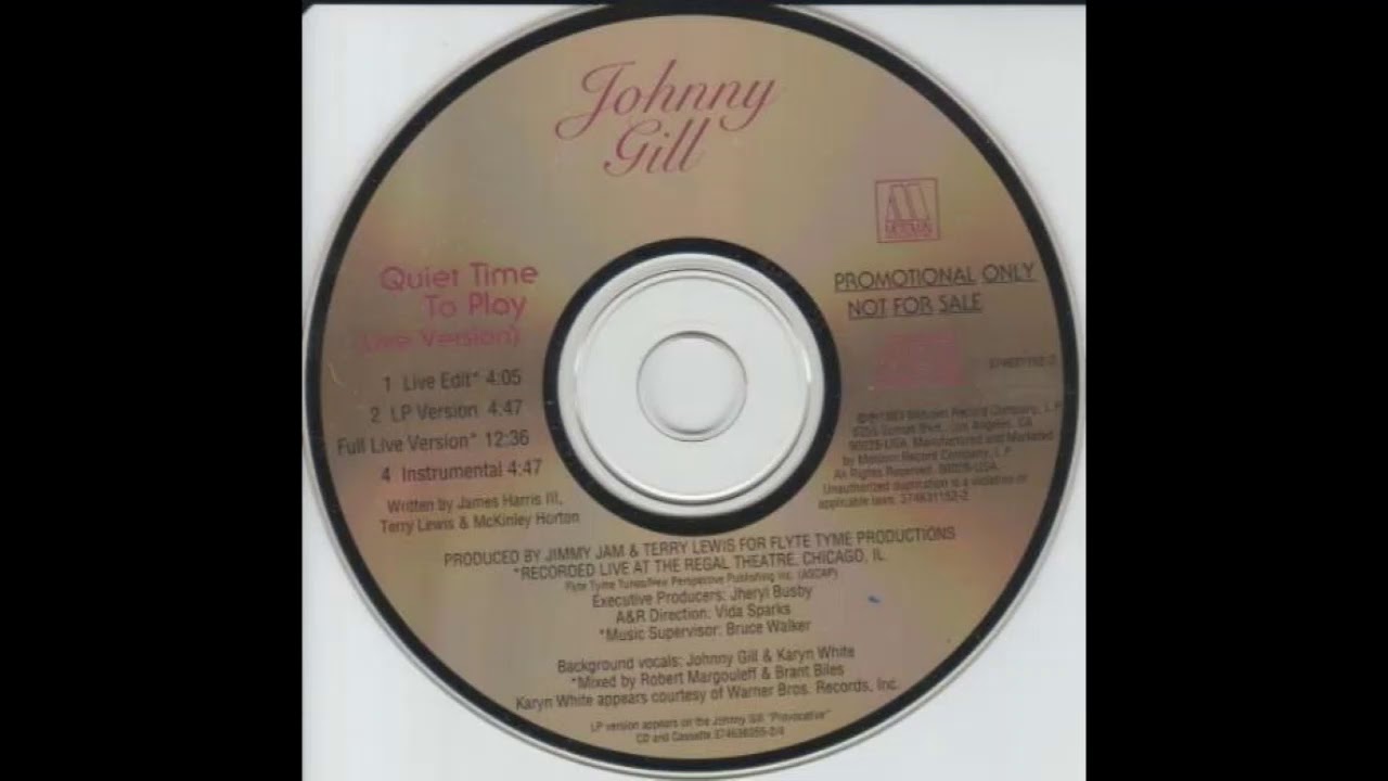 Johnny Gill - Quiet Time To Play (Full Live Version)