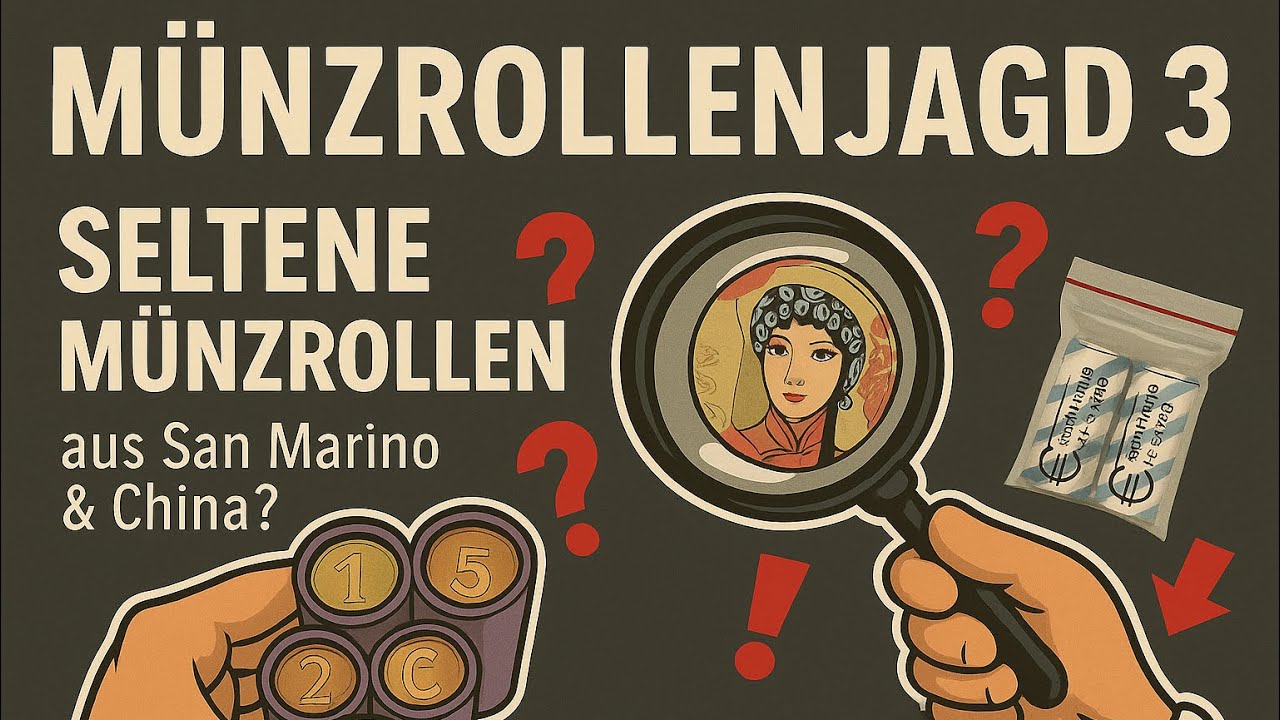 Münzrollen aus China & San Marino? Eurocent Kupferjagd | Coin Roll Hunting #3 Sammlung präsentieren