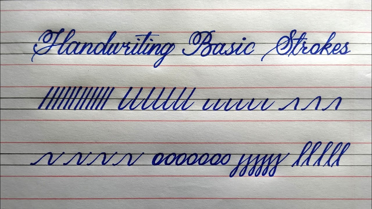 How to improve handwriting | Basic handwriting strokes | Best handwriting tips in English