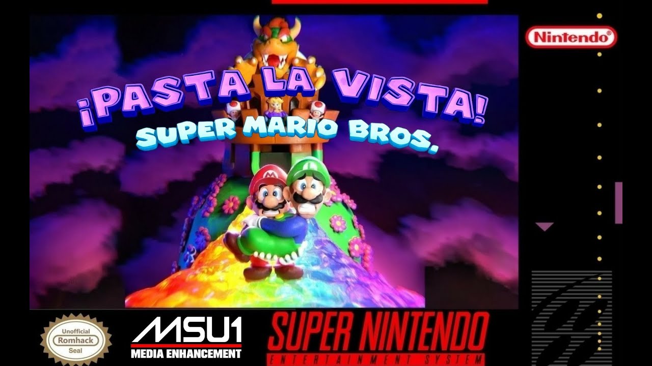 Super Mario Bros: Pasta La Vista! (SMW Hack) [SNES]