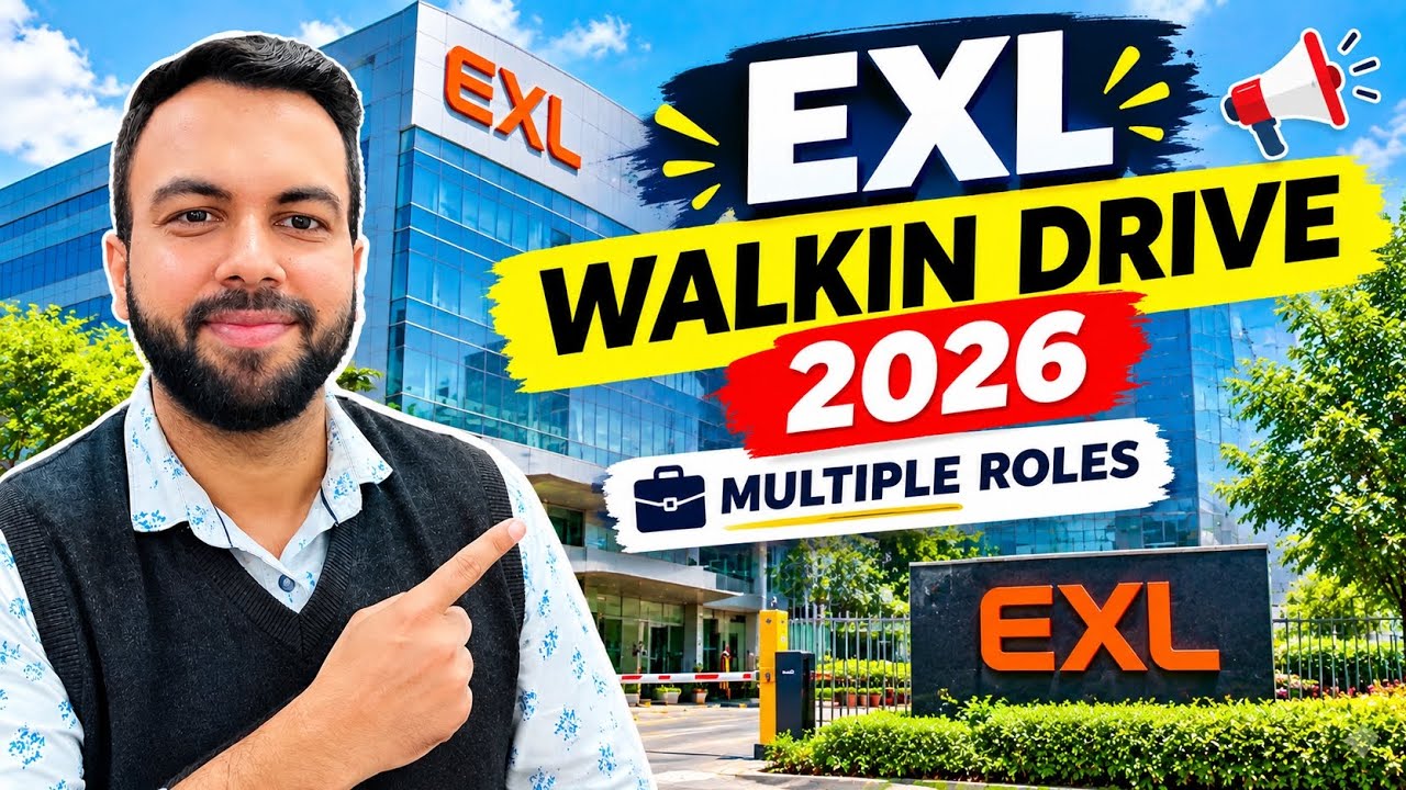 EXL Walk-in Drive 2026 | Direct Walk-in Interview at EXL | Hiring for Multiple Roles 2026