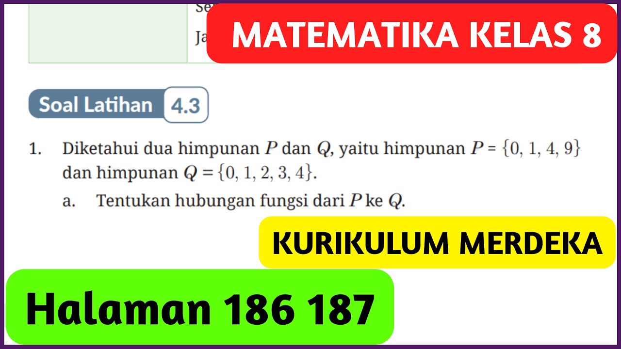 Kunci Jawaban Matematika Kelas 8 Halaman 186 187 Kurikulum Merdeka Revisi 2022