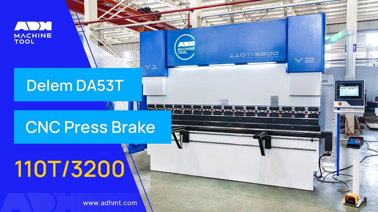 WADE 110T3200 CNC Press Brake with Delem DA53T Controller