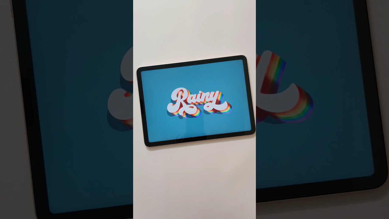 How to make letters 3d in Procreate ✨ #procreate #3dart #lettering #3dlettering