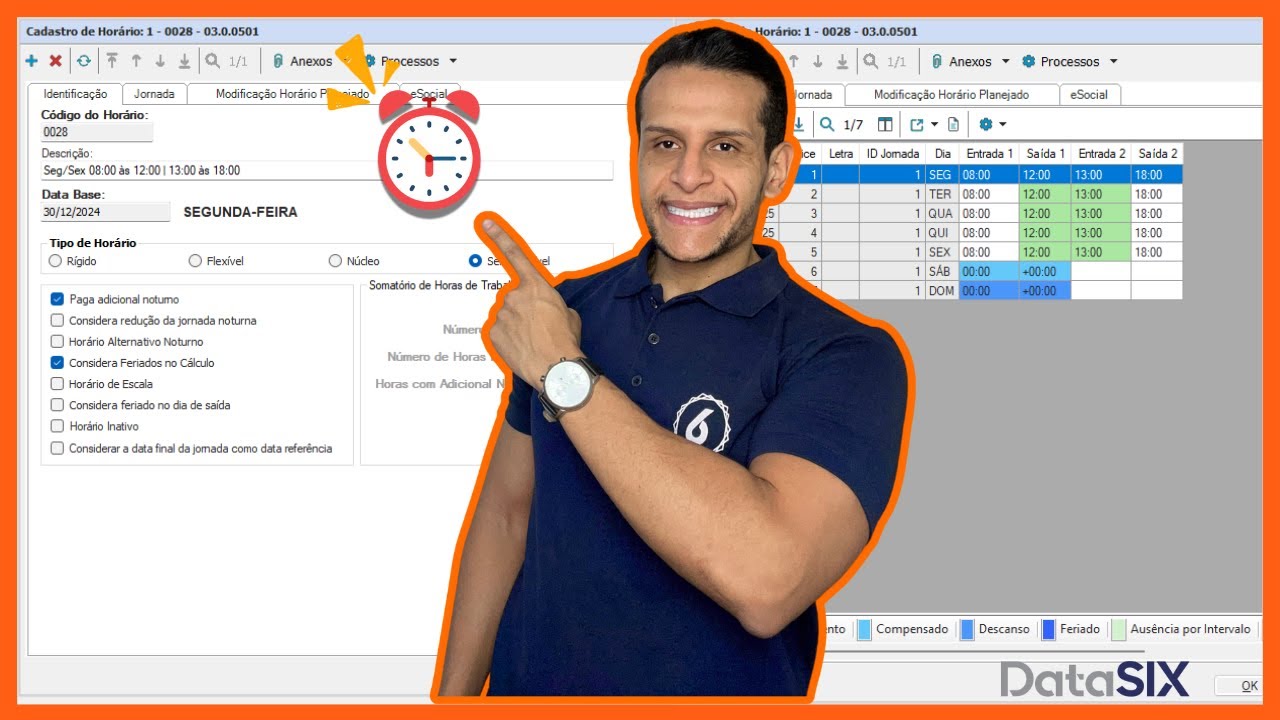 Horários - RM Chronus - TOTVS Automação de Ponto