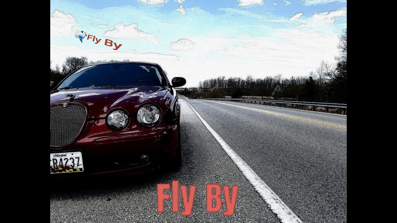 Jaguar S Type R Fly by (4k)