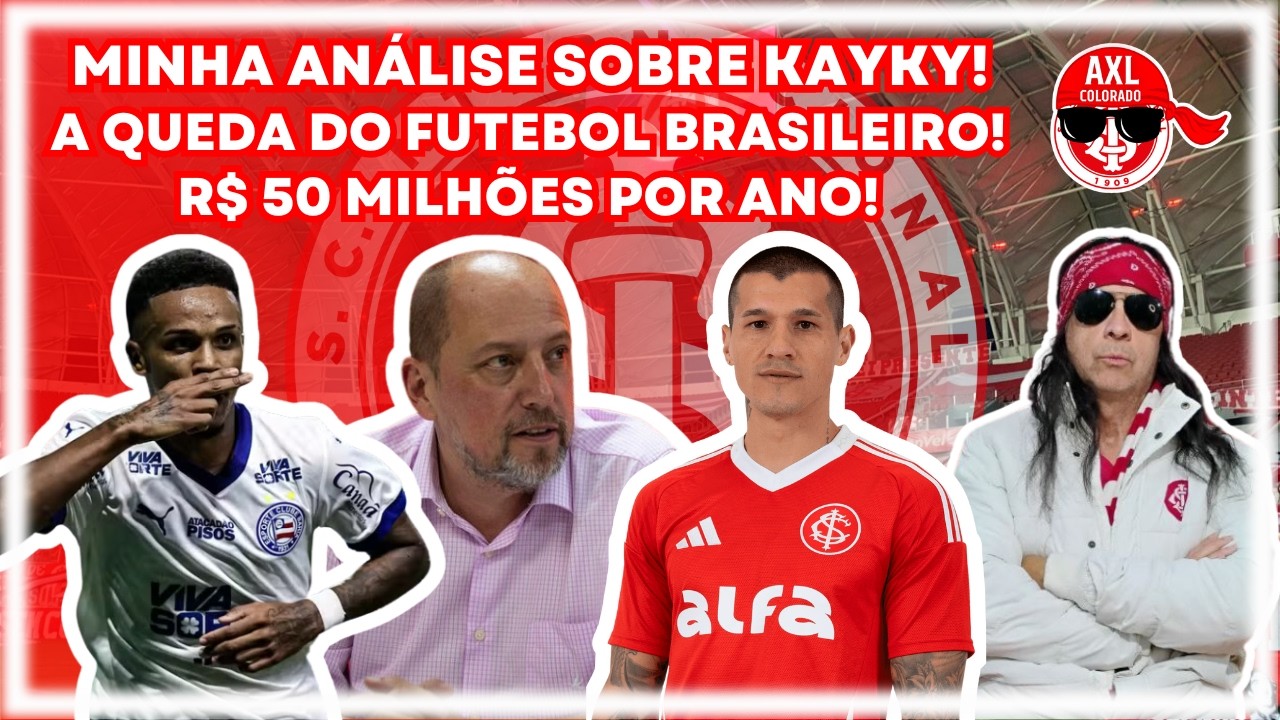 Inter: Minha análise sobre Kayky! | A queda do futebol brasileiro! | R$ 50 milhões por ano!