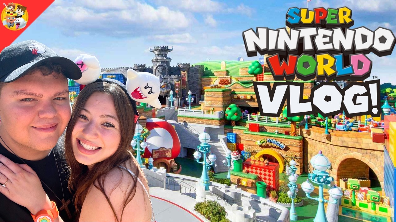 Eli & Devi Unlock the Super Secret Level at Super Nintendo World!!
