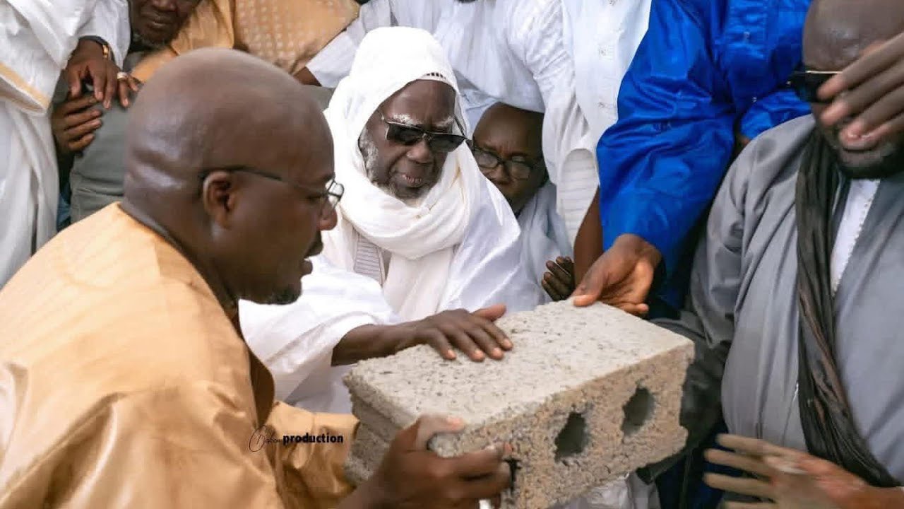 Le Khalif Général des Mourides pose la pierre de Rénovation de la Grande Mosquée de Touba 19/03/2026