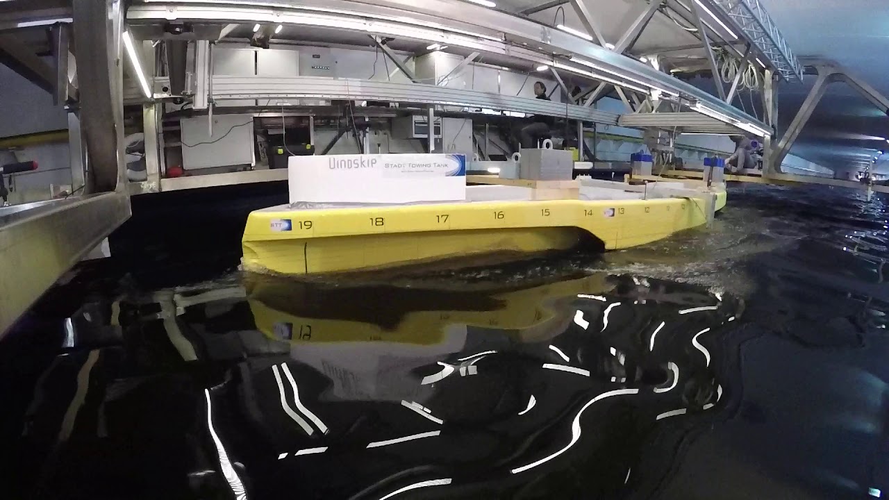 Vindskip® sea keeping test in irregular seas with wave peaks of 8,5 m at 17 knots
