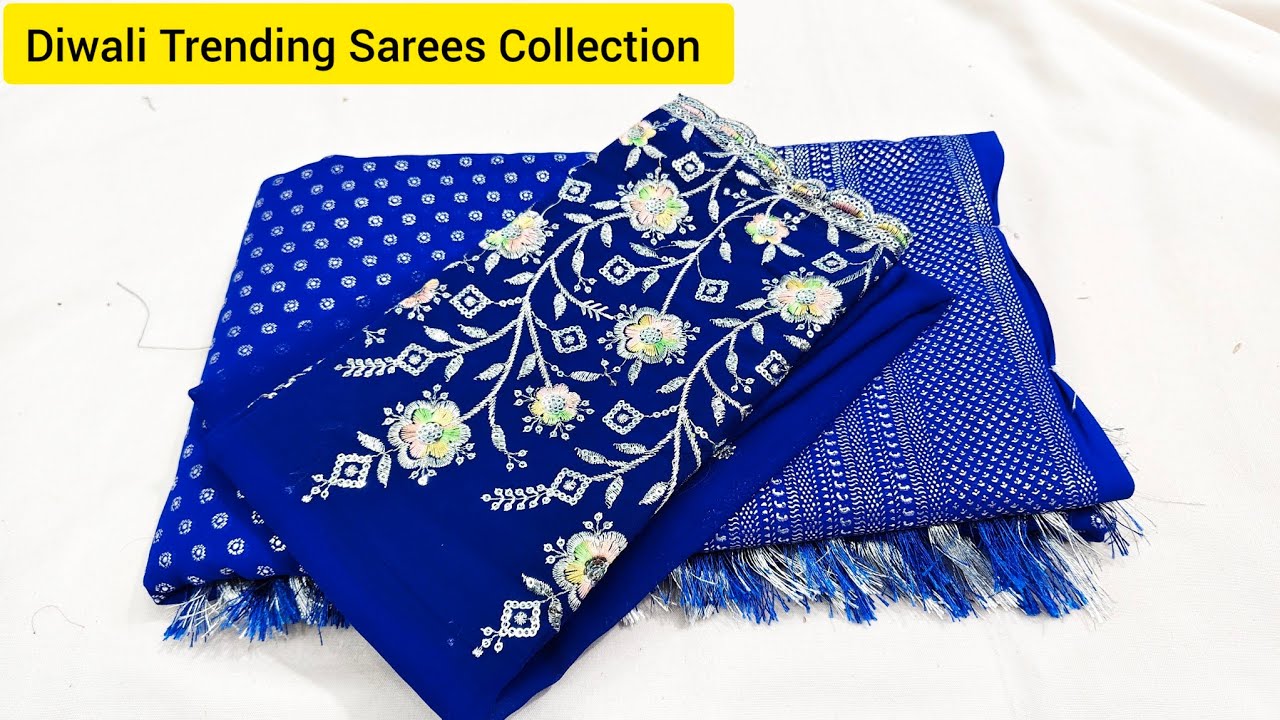 🎉Deepavali Trending Sarees Collection (22.10.2024) Beautiful collection