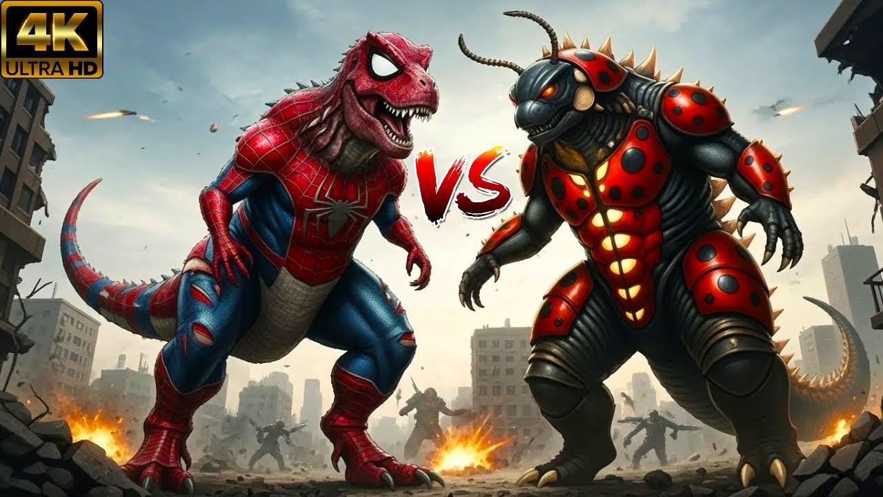 Godzilla vs T Rex | New Hybrid Monster Clash