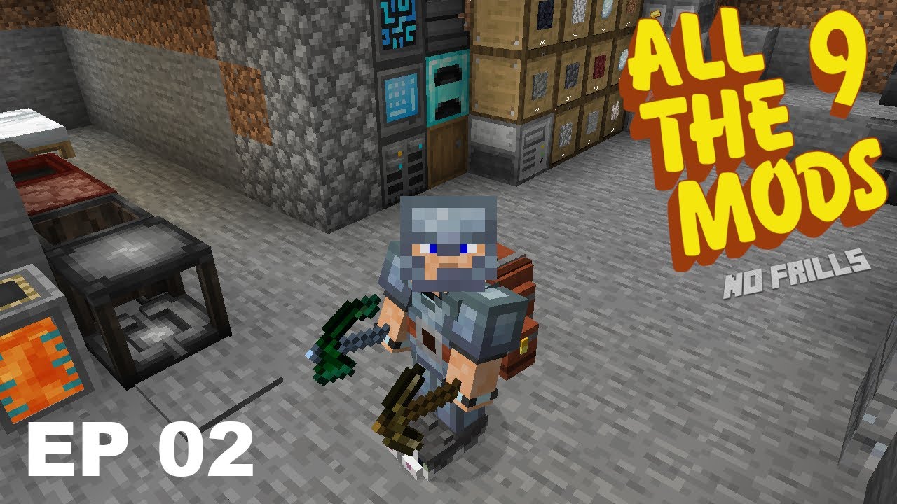 ATM9 No Frills - EP 02 - Easy Fortune 5 And Silk Touch!