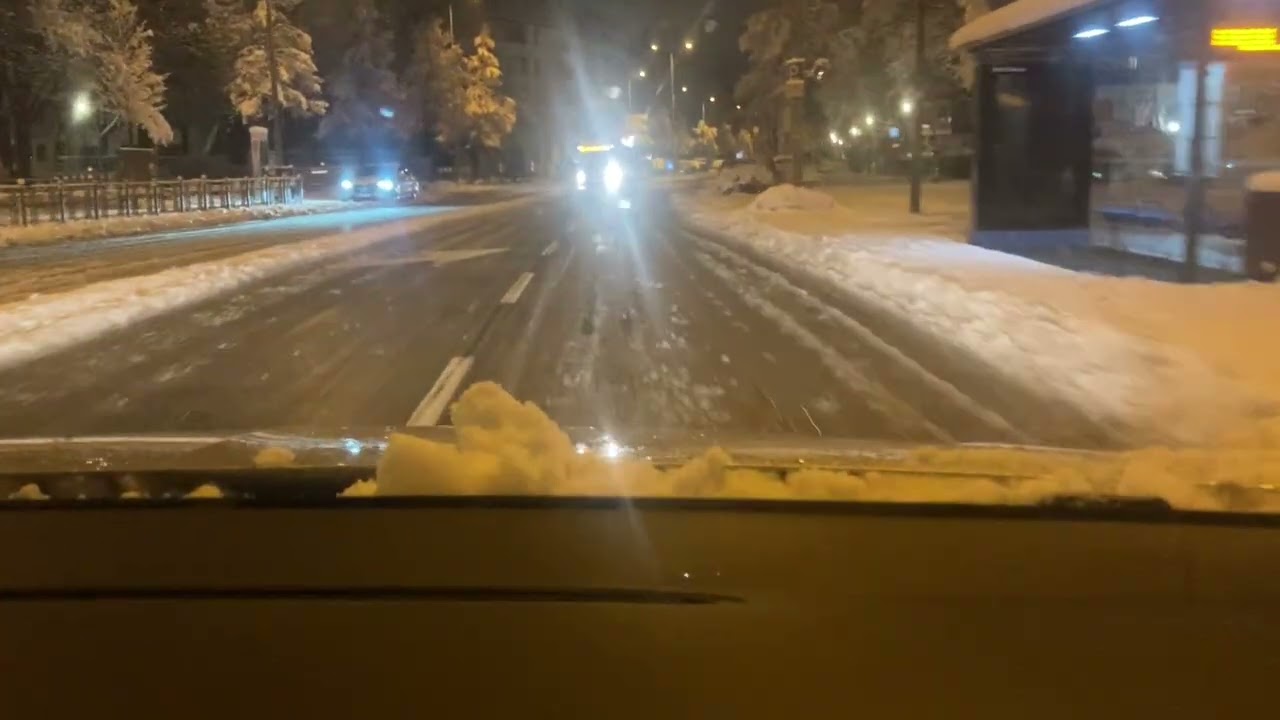 Fahrt morgens im verschneiten München zur Arbeit am 20.02.2026 ❄️❄️❄️❄️❄️❄️