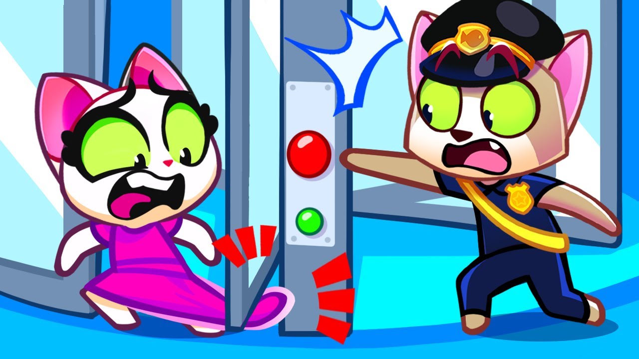 ⚠️ Be Careful With Revolting Door 🚪 Safety Tips in the Supermarket by Purr Purr 😻