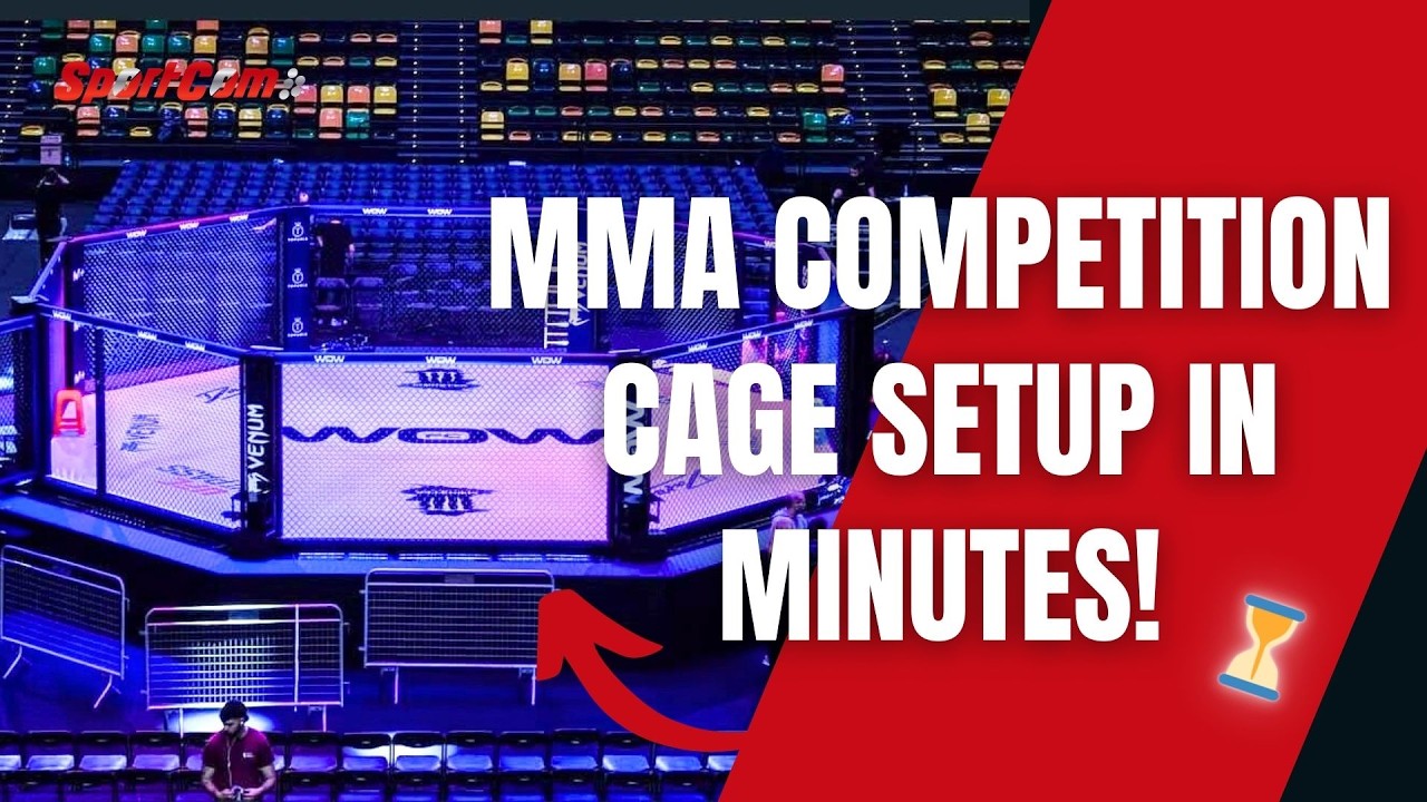 Setting up a Professional MMA Competition Cage &ndash; Behind the scenes!