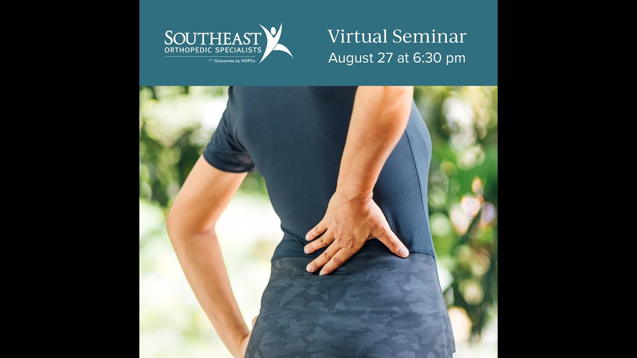 Causes of Back Pain & New Treatment Options w/ Dr. Frank Collier | Southeast Orthopedic Specialists