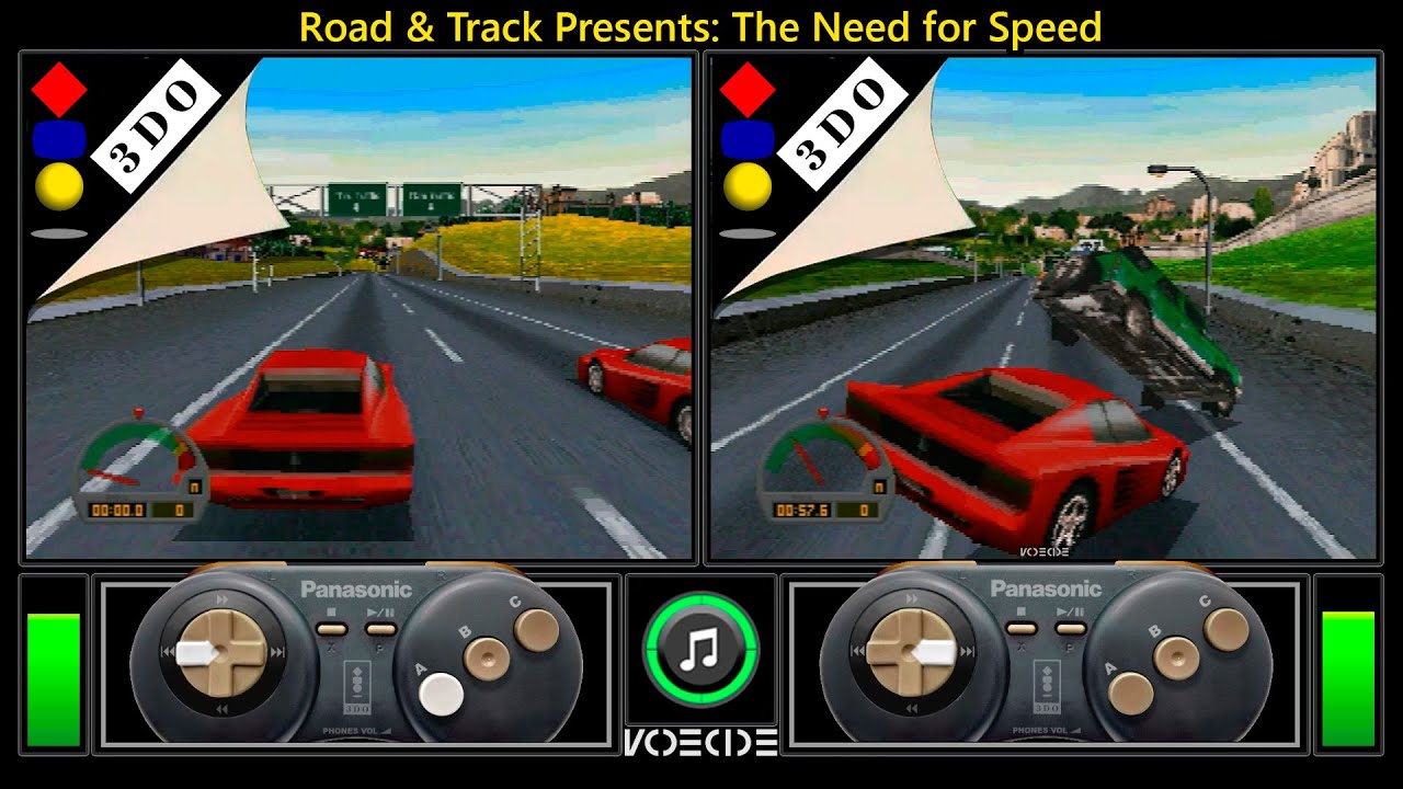 [Hack] The Need for Speed (3DO vs 3DO) Real Hardware Comparison