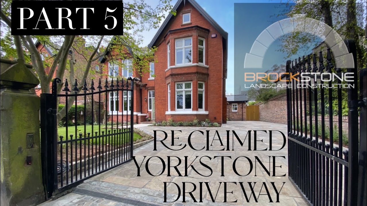 Reclaimed Yorkstone Driveway Part 5 #Flowpoint #construction #paving #driveway