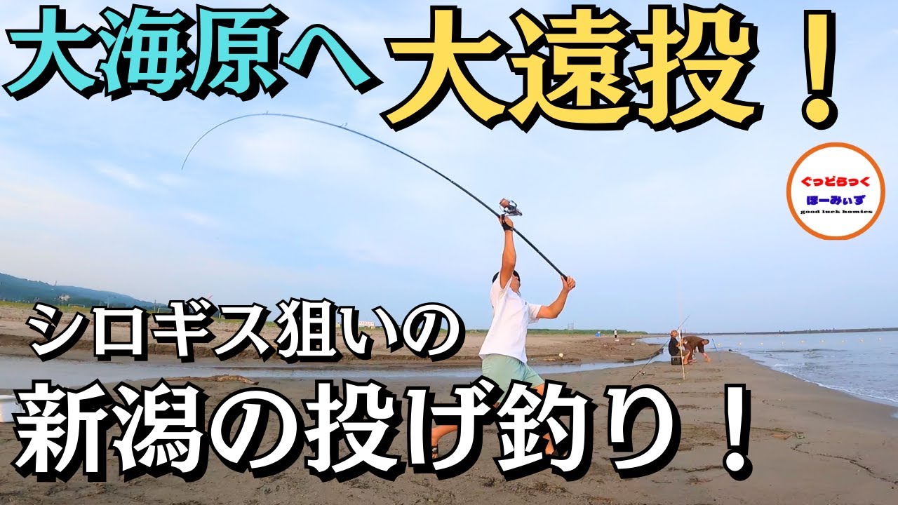 【キス釣り】遠浅のサーフで遠投するキスの投げ釣り！夏のシーズン終盤の釣果は！？