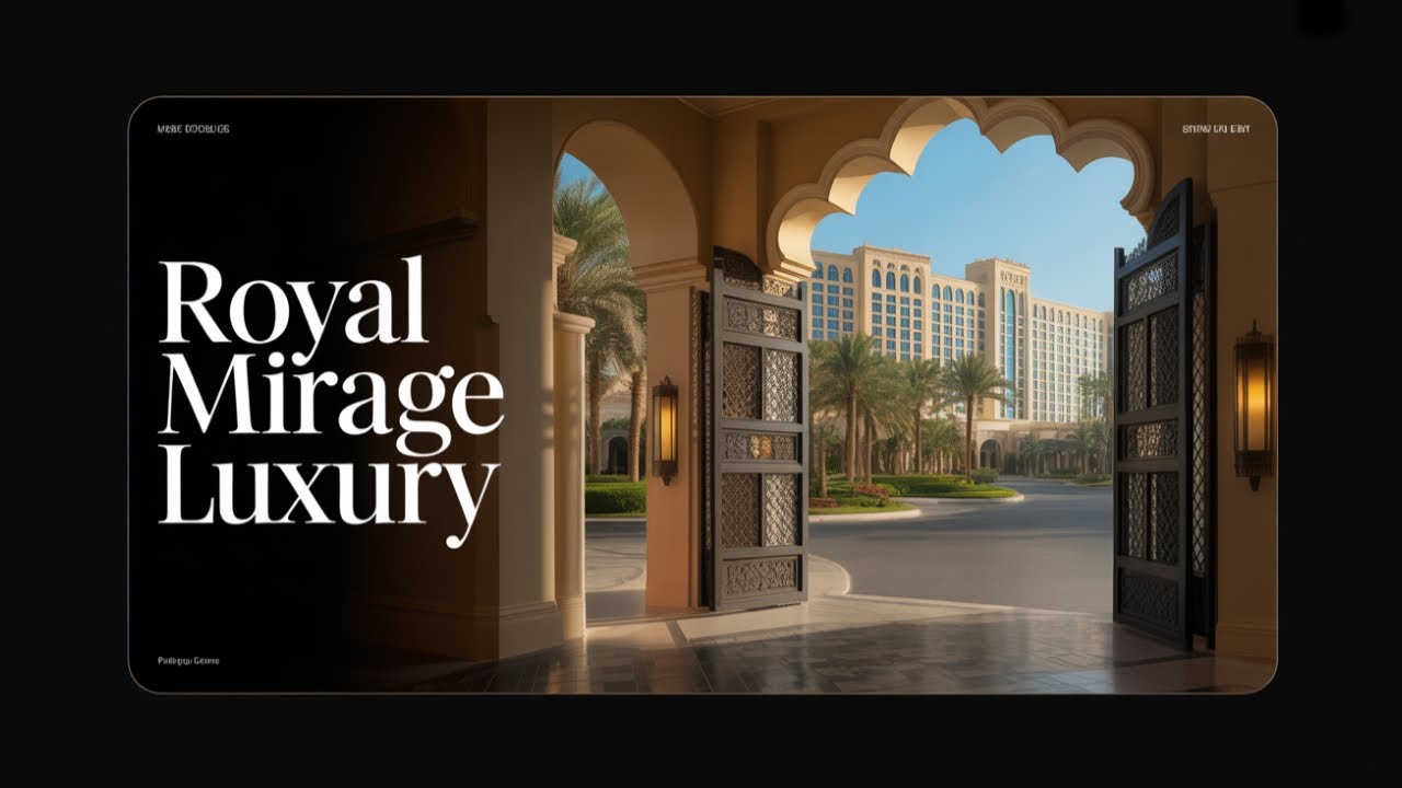 Тур по самому стильному отелю Дубая One&Only Royal Mirage The Palace