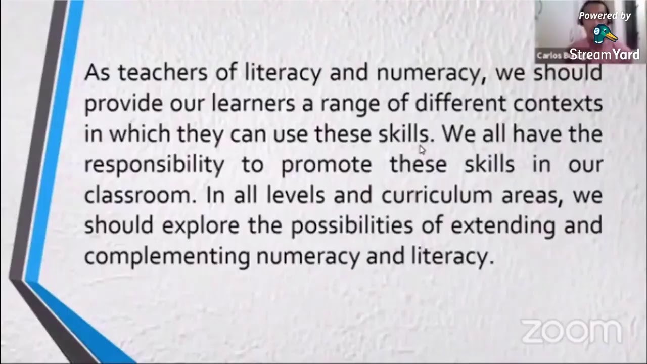 VIBAL WEBINAR - OCT, 14, 2020 | STRATEGIES FOR PROMOTING LITERACY AND NUMERACY